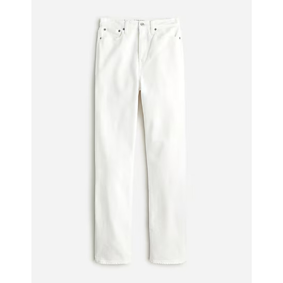 NWT J Crew Classic Straight Jeans 32 32P P32 White Denim Petite BX976 J.Crew - Picture 7 of 10